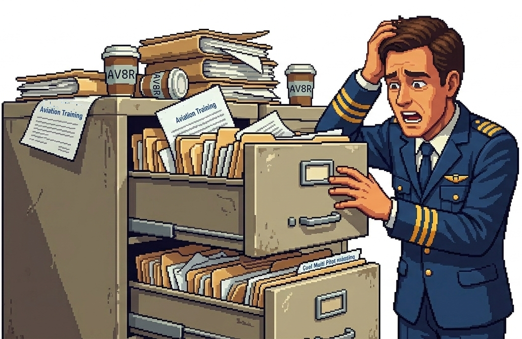 Pilot frustrated by paperwork and training files